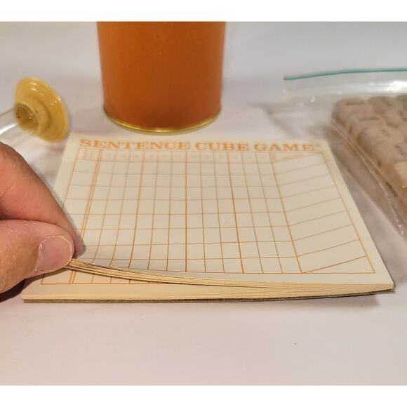 Vintage 1971 Scrabble Sentence Cube Board Game by Selchow & Righter - Picture 9 of 16